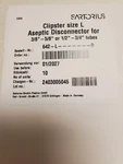 Sartorius Stedim 642-L-D Clipster Size Aseptic Disconnector 642LD /box Of 10. Fixed Price $30.00.