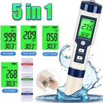Ph/tds/ec/salinity/temperature 5 1 Digital Water Quality Meter Tester Tool Us. Fixed Price $19.75.
