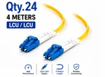(24) Meter Lc/upc - Duplex Fiber Patch Jumper OS2 Smf Singlemode Cable. Fixed Price $272.50.