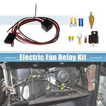 Set Thermo Electric Fan Relay Kit With 185'F ON-175'F Off Thread-in Probe 40A. Fixed Price $18.49.