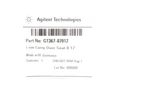 Agilent Technologies Needle Seat, Peek, Capillary With 0.12MM Id G1367-87012. Fixed Price $406.79.