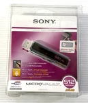 Vintage Sony Micro Vault Usb 2.0 512MB Plus Virtual Expander - New & Sealed. Fixed Price $34.95.