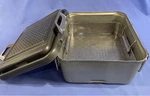 V. Mueller Genesis Sterilization Case CD1-5B Perf Bottom 31X28X17 Cm W/ Basket. Fixed Price $69.00.