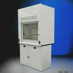 4' Laboratory Fume Hood Chemical Exhaust W/ General Storage Cabinets E2-015. Fixed Price $6950.00.