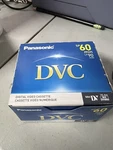 Panasonic 60/90MIN Mini Digital Video Cassette Dvc TAPE-AY-DVM60EJ -pack Of 5. Fixed Price $28.98.