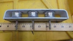 Used Aluminum Triple Cheek Block X 1/4" Pulley Sheave 7.25"L 5/8"W. Fixed Price $49.99.