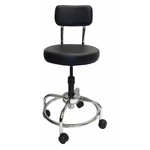 Shopsol 3010011 Round Stool With Backrest, Height 19" 36"BLACK. Fixed Price $354.99.