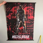 2004 Wall Scroll Metal Gear Solid 43"X33" Fabric Print Rods Rare Video Game PS2. Fixed Price $71.99.