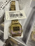 Casio LA680WGA-4C Women's Vintage Floral Gold Tone Alarm Chrono Digital Watch. Fixed Price $74.50.