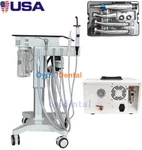 Greeloy Mobile Dental Delivery Cart Unit System + Compressor Handpiece Kit 4H. Fixed Price $2576.10.
