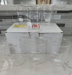 Set Of 6 Maccx Scientific Low Form Glass Beakers 250ML Graduation New In Box. Fixed Price $6.00.