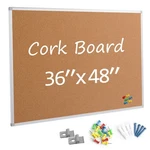 BOARD2BY Bulletin 36 48, Silver Aluminium Framed 4X3 Large Wall Mount.... Fixed Price $91.97.