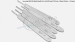 Aesculap BB074R Knife Handle #3 With Mm Cm Scale, (matte Fish) (125NM) 10X. Fixed Price $67.50.