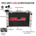 Asi 2 Row Aluminum Radiator Fit 1983-1986 1984 Honda Magna VF1100C V65. Fixed Price $69.00.