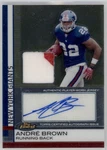 2009 Andre Brown Topps Finest Color Patch Auto Rc 254/409 #79 (B2748). Fixed Price $8.00.