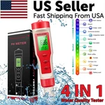 4 In 1 Digital Ph Ec Meter Lcd Tester Pocket Hydroponics Aquarium Water Pen. Fixed Price $17.89.