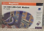 3COM Megahertz 10/100 LAN+56K Modem Pc Card 3CCFEM556 1998 Sealed. Fixed Price $47.99.