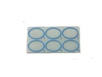Glass Agglutination Slides 52X108MM 6-RING Ground Edge Lab Blue 10/PK. Fixed Price $50.00.