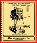 Enco 91000, 91001, 91002, 91034, 40060 Milling Machine Owner Parts Manual 1535. Fixed Price $19.50.