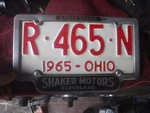 Studebaker Lisence Plate Dealership Frame Trim Ohio. Fixed Price $200.00.