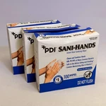 Sani-hands (3 Pack, 100 Count Each) Wipes +pdi 5" X 8" White. Fixed Price $16.80.