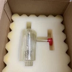 Duniway I-100- Iridium Glass 1" Pyrex Ion Gauge Tube. Fixed Price $150.00.