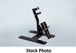 Set Of Two Used Dymax T15466 Syringe Stands For One Aluminum Black. Fixed Price $36.50.
