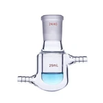 25ML,24/40,SINGLE Neck,jacket Glass Flask,reaction Vessel,lab Reactor. Fixed Price $68.58.