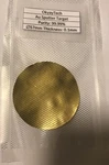 New Sem Gold Au Sputtering Target: 99.99% Pure, 57MM X 0.1MM Thick. Fixed Price $1099.00.