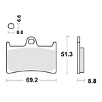 Trw Sinter Brake Pads MCB611SCR For Yamaha 900 MT-09 Sp 2021-2023. Fixed Price $161.54.