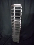 Argos Stainless Steel 13 Capacity Chest Freezer Vertical Rack For 2 Boxes. Fixed Price $52.49.