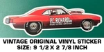 P.c. Richard & Son Vintage Original Vinyl Decal Sticker-drag Racing Performance. Fixed Price $9.50.