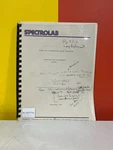 Spectrolab XT-10 Power Supply Operation And Maintenance Manual. Fixed Price $69.99.
