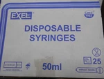 Exel Int Disposable Syringes 26300 50ML Luer Lock Tip. Fixed Price $39.99.