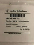 Agilent Capillary, Stainless Steel, 0.12X30 Mm,rigid. Pn: 5500-1242. Fixed Price $35.00.