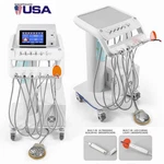 Azdent Portable Dental Delivery Unit With Air Compressor Syringe Suction 4HOLES. Fixed Price $1049.00.