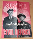 Survival Poster Nuclear War Bomb World Military 1 2 3 Retro Black 60S. Fixed Price $5.32.