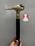 Antique Handle Hercule Poirot Swan Style Brass Walking Stick. Fixed Price $39.03.