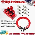 FD488 Ignition Coil +IT6RF13 Spark PLUG+26677 Wireset 98-00 Ford F-150 4.2L. Fixed Price $79.99.