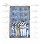 Set 7 Aesculap Yasargil Tissue Grasping Tumor Micro Form Forceps & Tray Neuro. Fixed Price $241.46.