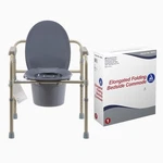 Dynarex Elongated Folding Bedside Commode 3-IN-1 Portable Toilet, 350 Lb Cap. Fixed Price $90.59.