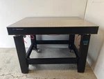 Tested Newport 3X4 Optical Table, Tmc Ametek Pneumatic Isolation Bench Casters. Fixed Price $2850.00.