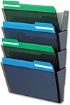 Deflecto 73402STACKABLE Letter Size Wall Pocket 4/PK Smoke. Fixed Price $55.53.