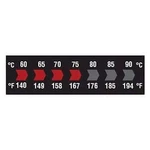 Digi-sense Reversible 7-POINT Horizontal Temperature Label Black/red, 60-90C/.... Fixed Price $45.69.