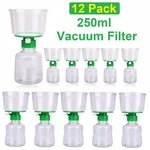 12PCS Sterile Pes Disposable Vacuum Filtration Unit 250ML 0.22 Funnel+receiver. Fixed Price $129.99.