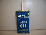 White Sewing Machine Oil Can Household Handy Store Tin 4 Fl Oz All Purpose Jmj. Fixed Price $26.99.