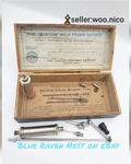 Antique Boston Milk Fever Outfit Medical Kit Veterinarian Case Tool Device. Fixed Price $145.00.
