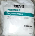 New Texwipe TX1009B Alphawipe Polyester Wipers - 9"X9" 2 Pks. (150 Total). Fixed Price $37.00.