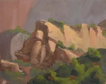 Kolob Space Train 8X10 Desert Oil Painting On Canvas Collectable Wall Art. Fixed Price $56.00.