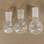 Chemglass CG-1506-05/CG-1506-02 Round Bottom Boiling Flasks 2X100ML & 1X50ML. Fixed Price $69.00.